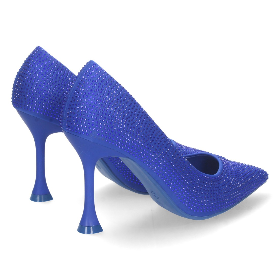 Zapato de tacón fino de mujer con strass