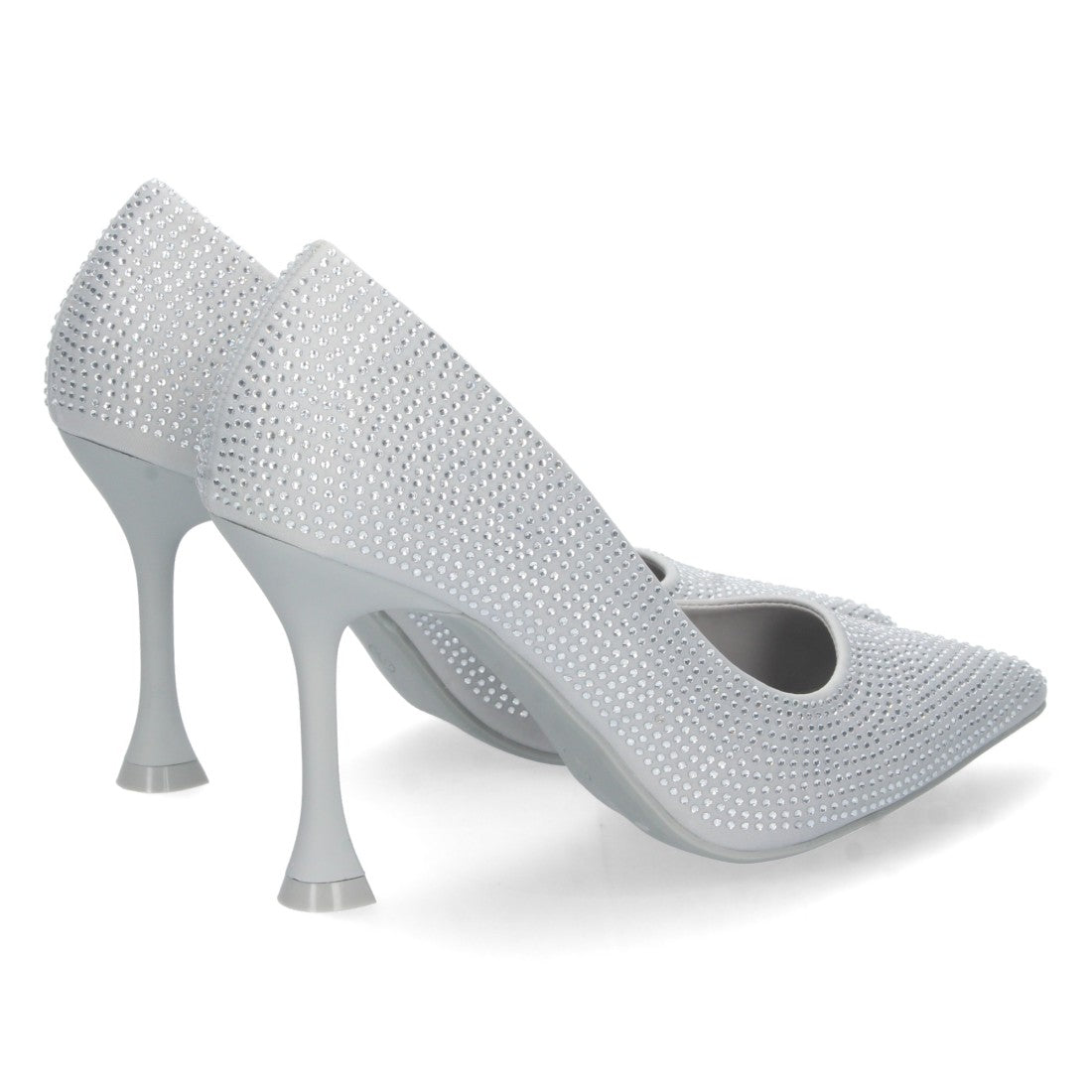 Zapato de tacón fino de mujer con strass