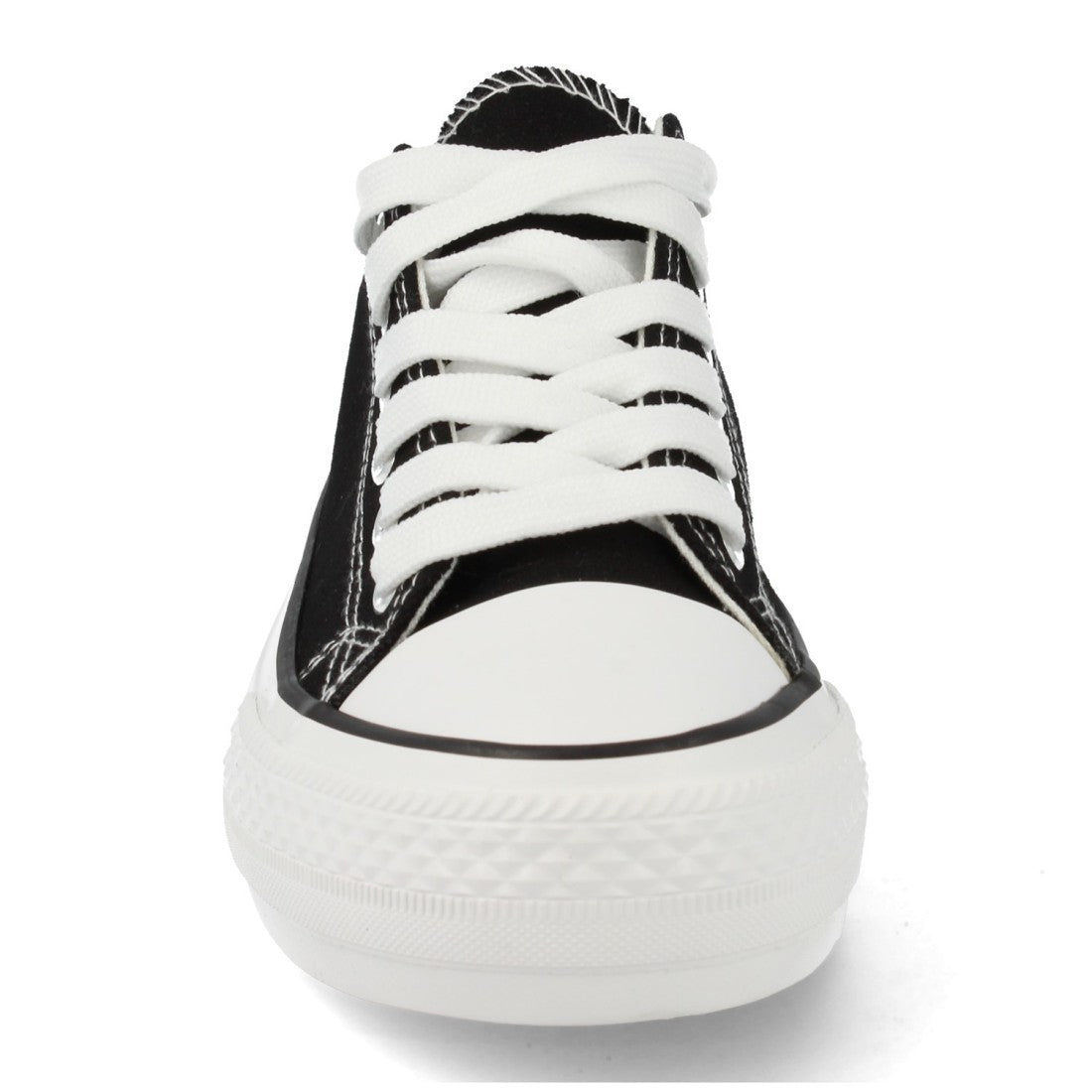 Bamba casual de doble suela y punta redonda - Negro (Ref. BYH-72)