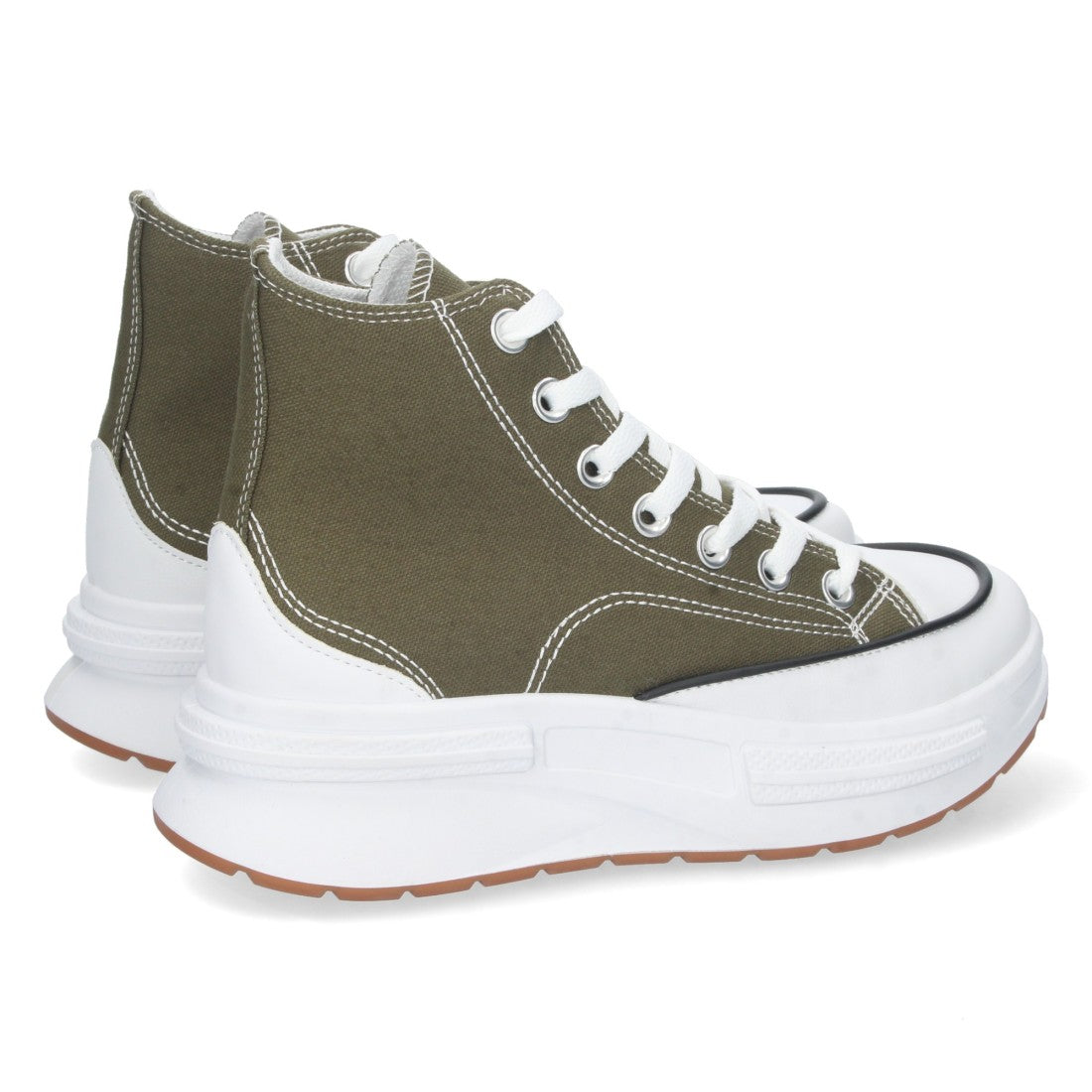 Zapatilla abotinada de mujer de plataforma