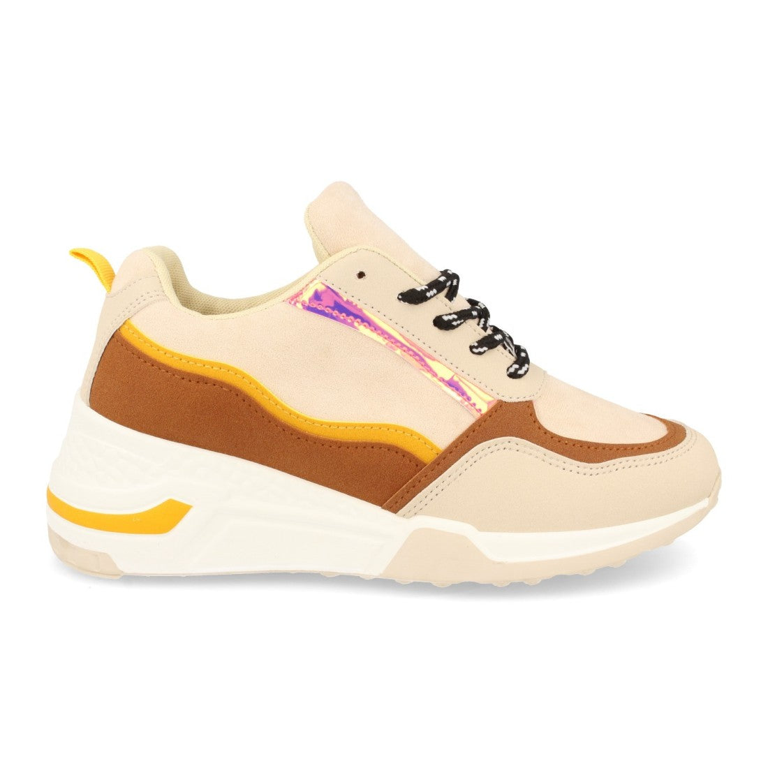 Zapatillas casual de mujer - Beige (Ref. 881)