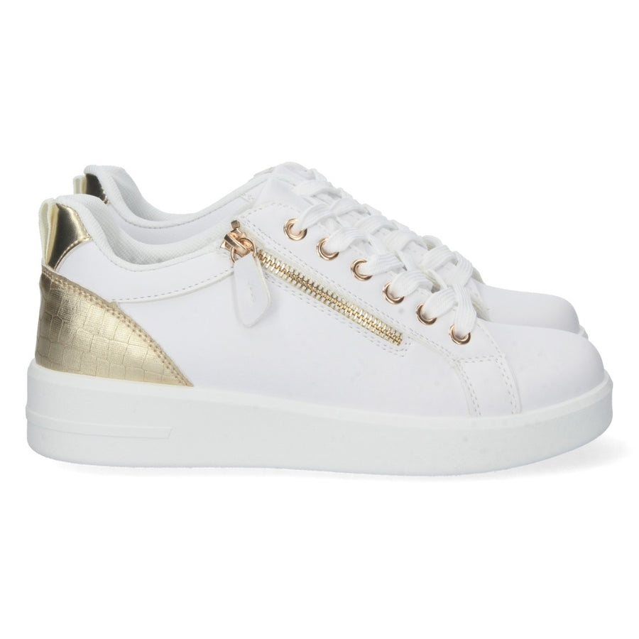 Zapatilla plana de mujer con estampado de cocodrilo