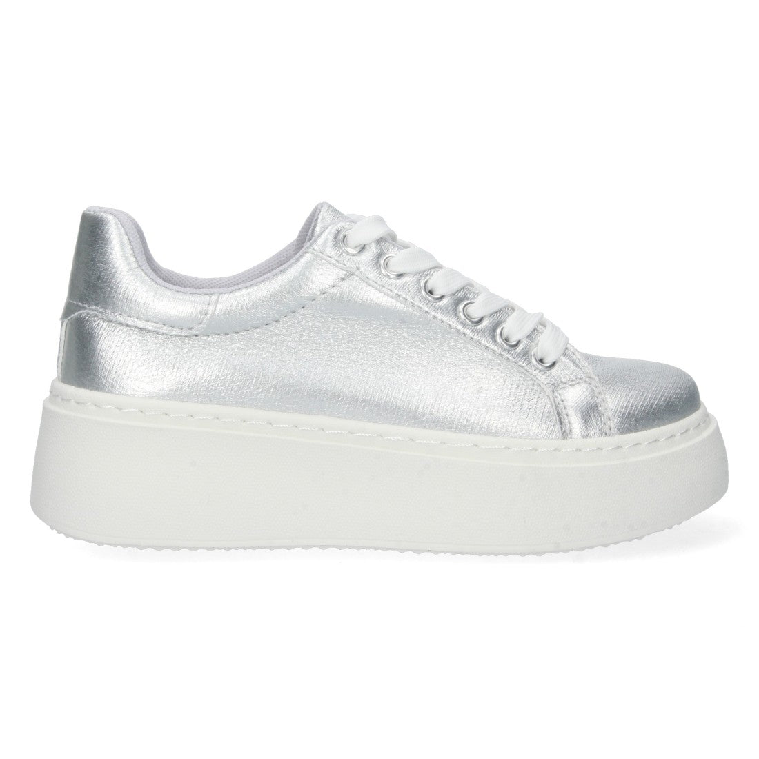 Zapatilla de plataforma de mujer con estampado brillante