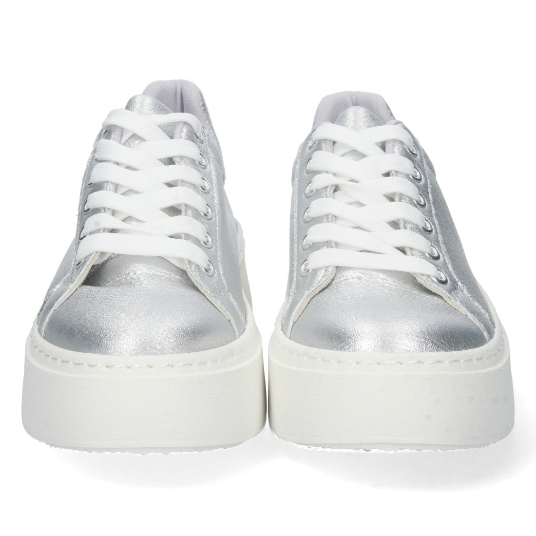 Zapatilla de plataforma de mujer con estampado brillante