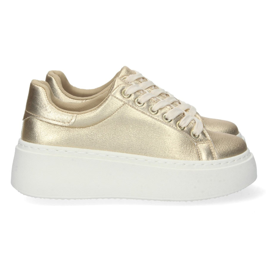 Zapatilla de plataforma de mujer con estampado brillante