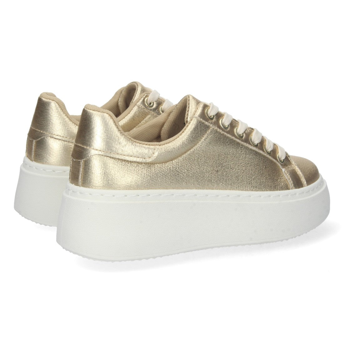 Zapatilla de plataforma de mujer con estampado brillante