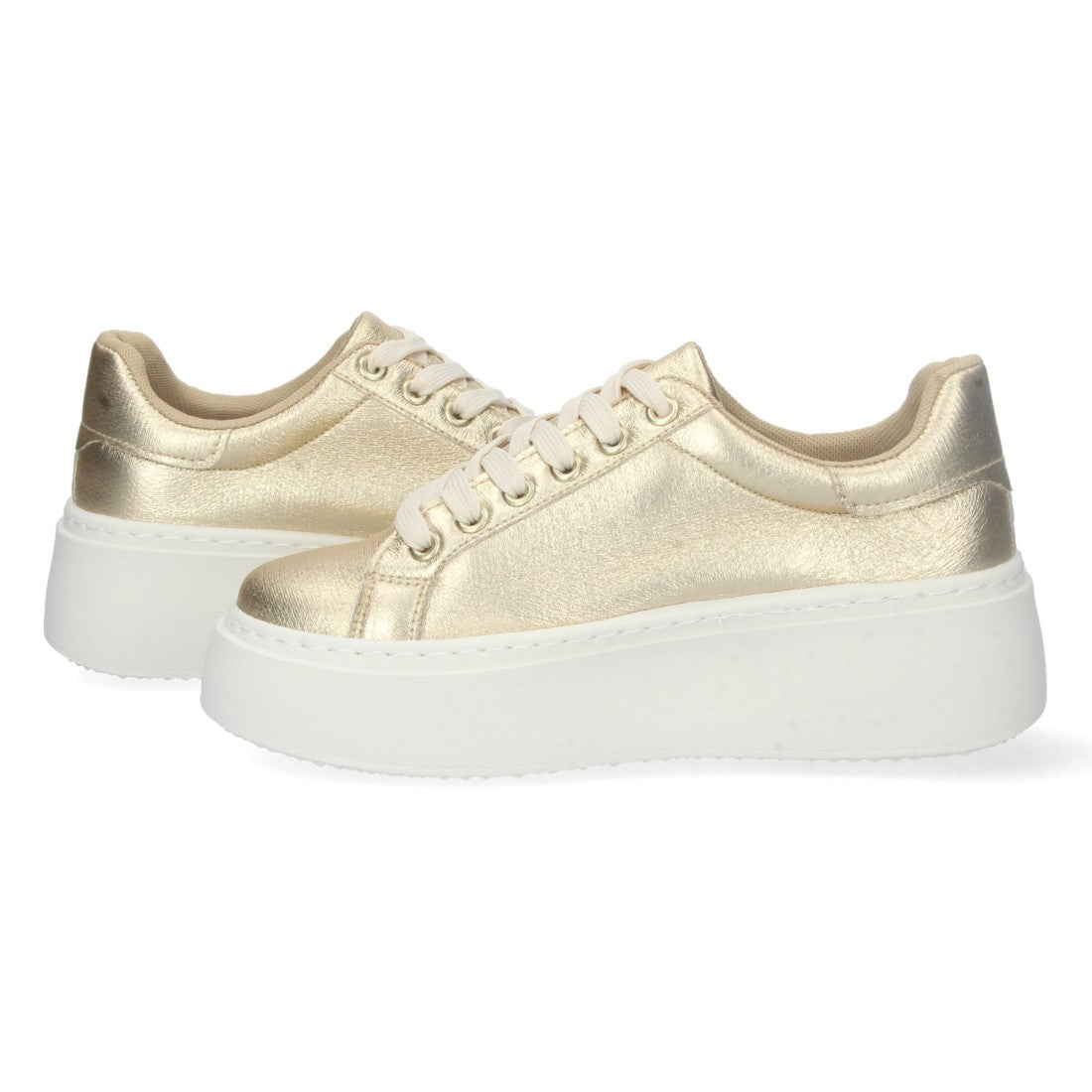 Zapatilla de plataforma de mujer con estampado brillante