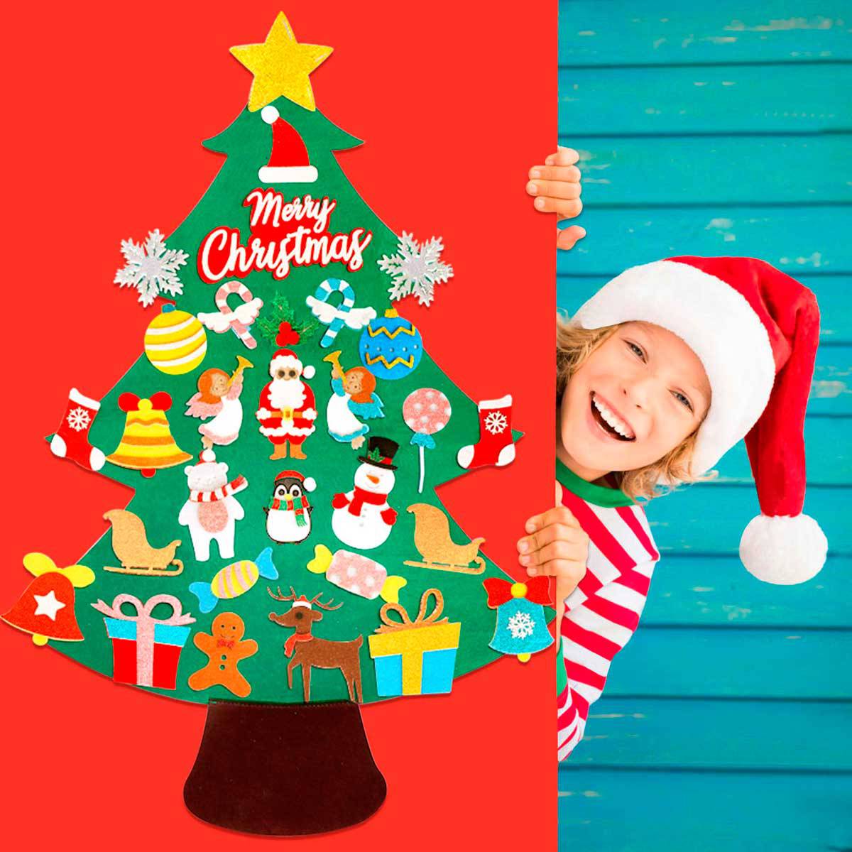 Árbol Navidad fieltro creativo