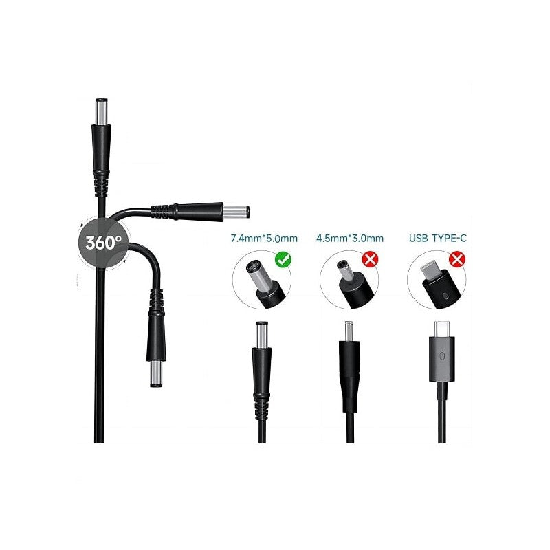 Adaptador Cargador Dell Latitude 65W 7.4x5.0mm
