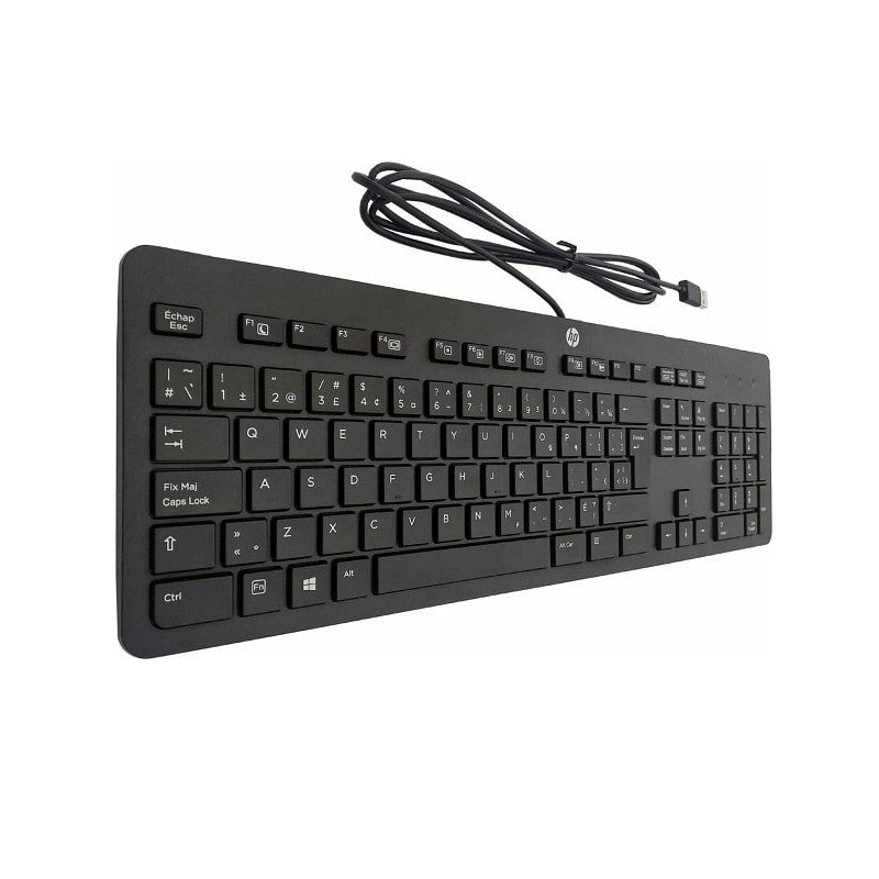 Teclado Business HP USB Srat Slim KB PCR Español con cable, USB, Negro, Km0 Caja Original