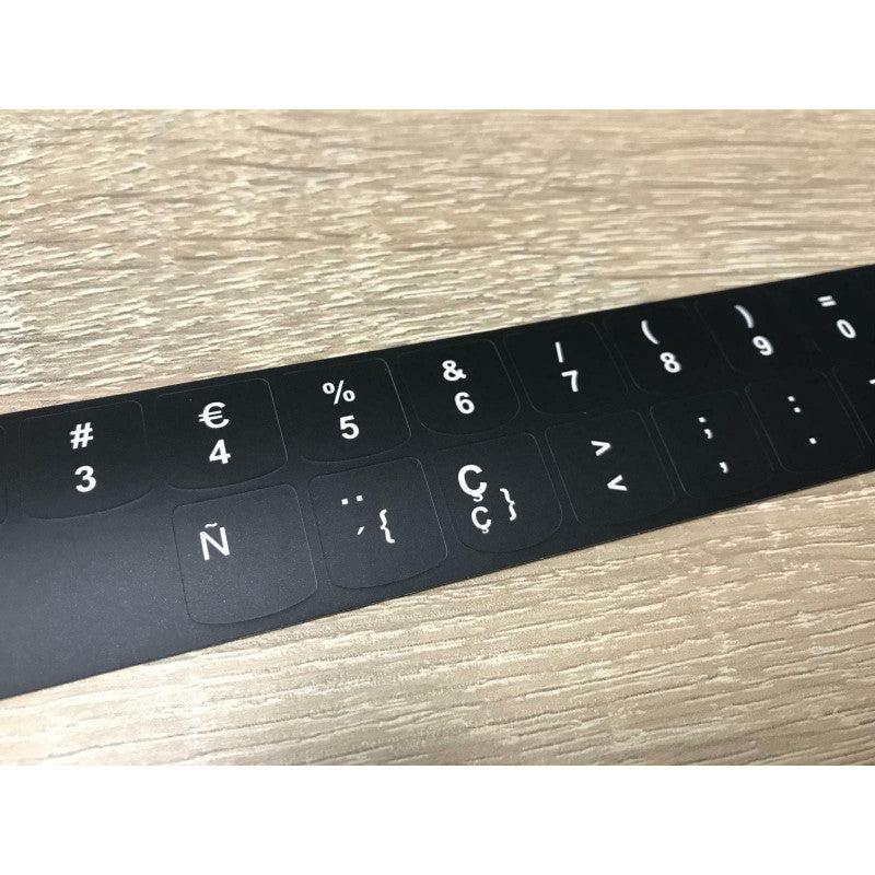 Kit Pegatina Teclado LENOVO THINKPAD IDEAPAD Español FORMA REDONDEADA 14mm x 14mm