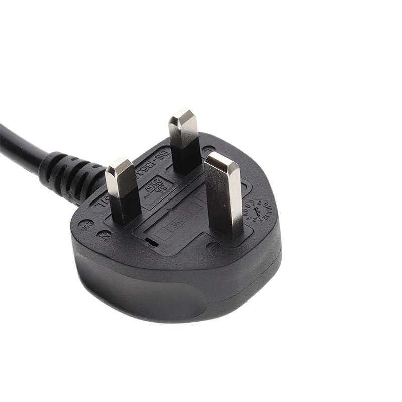 Cable de alimentación Schuko C13 UK Cable para Torre de 3 clavijas, Cable C13