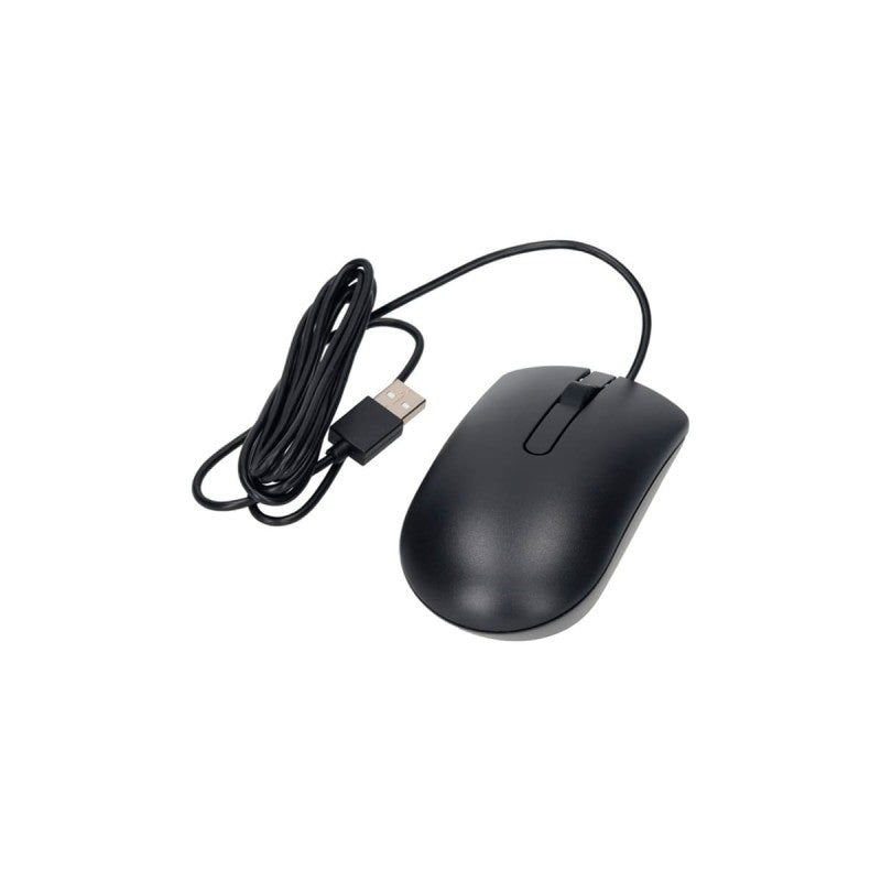 Ratón Dell MS116 Cableado USB, Negro, Nuevo