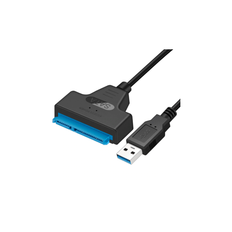 Cable USB SATA 3 adaptador a USB-C, compatible con disco duro externo HDD SSD de 2,5 pulgadas, Cable Sata III de 22 pines, Nuevo