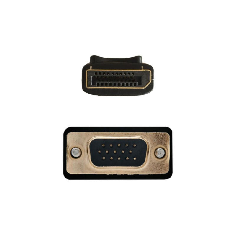 AISENS Cable Displayport a VGA 2m, Negro
