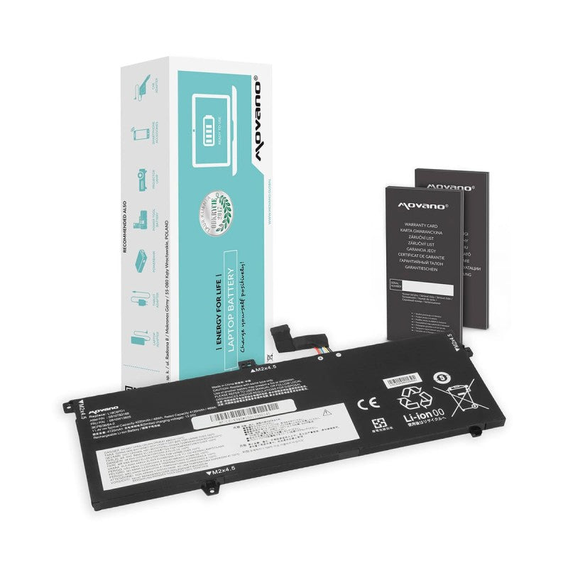 Batería Movano para Lenovo ThinkPad Yoga X390, X13 / 11.55V 49Wh