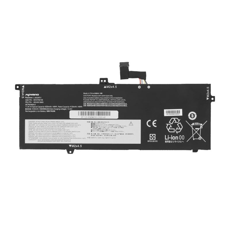 Batería Movano para Lenovo ThinkPad Yoga X390, X13 / 11.55V 49Wh