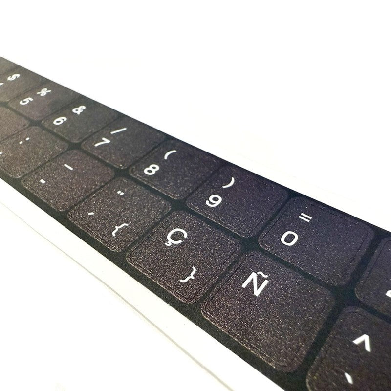 Kit Pegatinas Adaptación Teclado Español HP | Fondo UV Reimpreso Alta Durabilidad