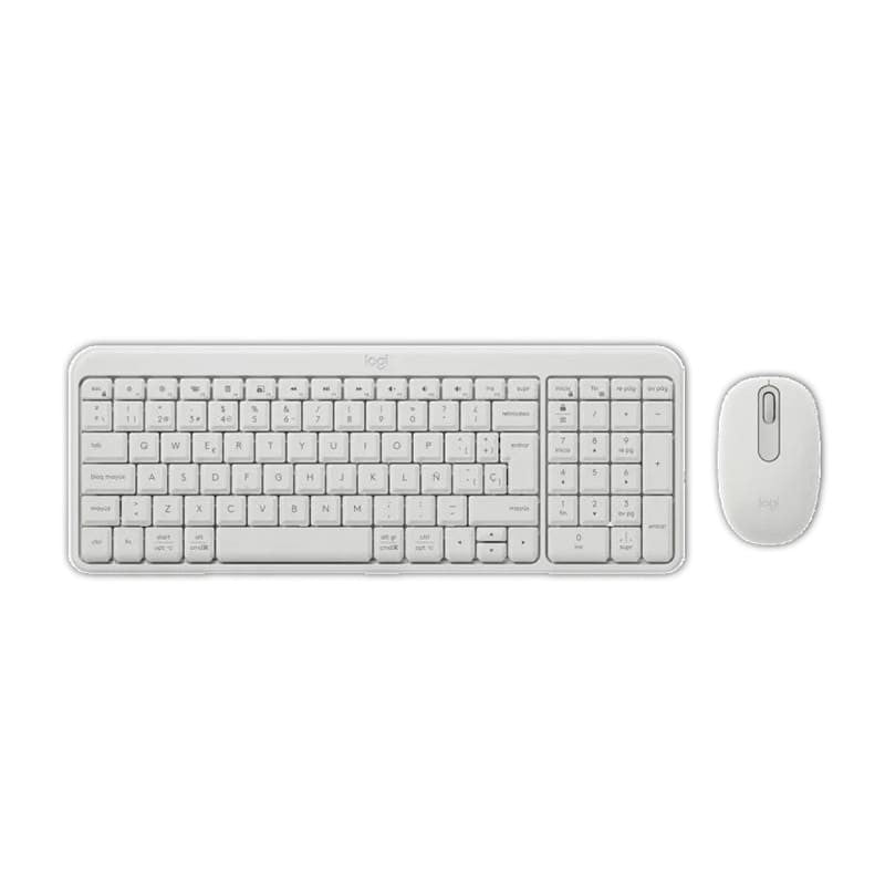 Teclado + Ratón Logitech MK250 Inalámbrico Wireless, Blanco, Nuevo