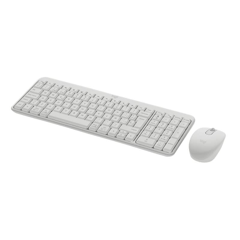 Teclado + Ratón Logitech MK250 Inalámbrico Wireless, Blanco, Nuevo