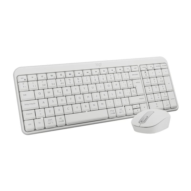 Teclado + Ratón Logitech MK250 Inalámbrico Wireless, Blanco, Nuevo