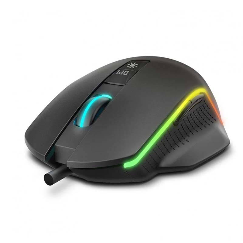 Ratón Krom Keos Gaming RGB 6400 DPI, Nuevo