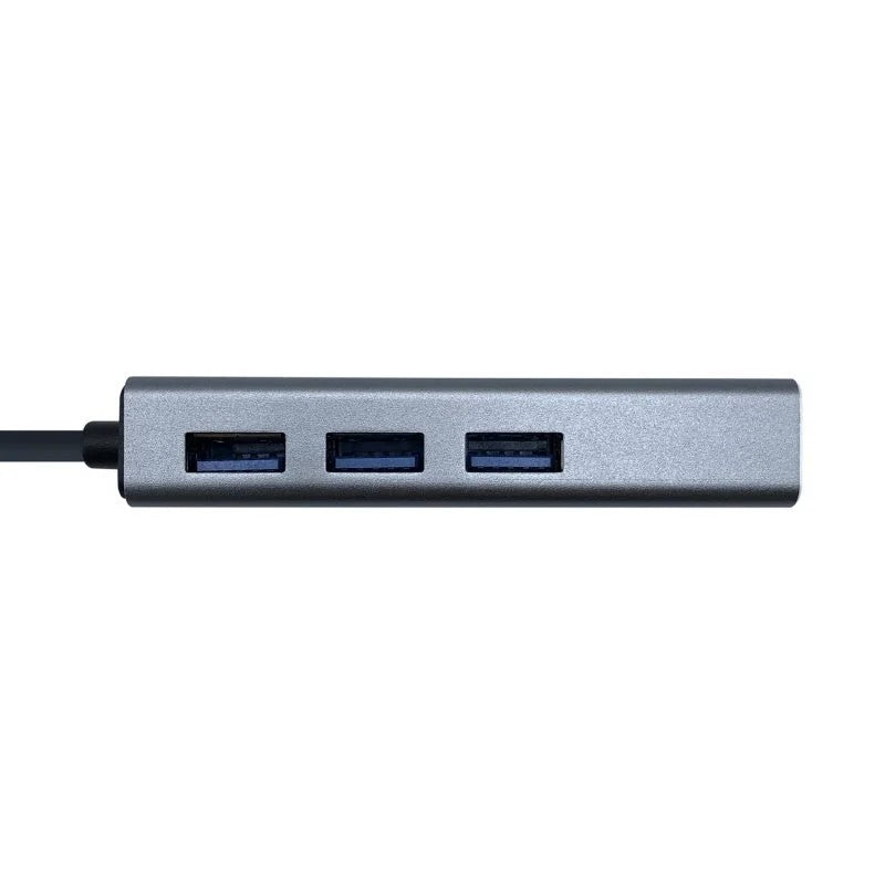 Conversor Aisens A109-0396 USB-C a RJ45 Ethernet Gigabit 10/100/1000 MBPS + HUB 3xUSB-A 3.0