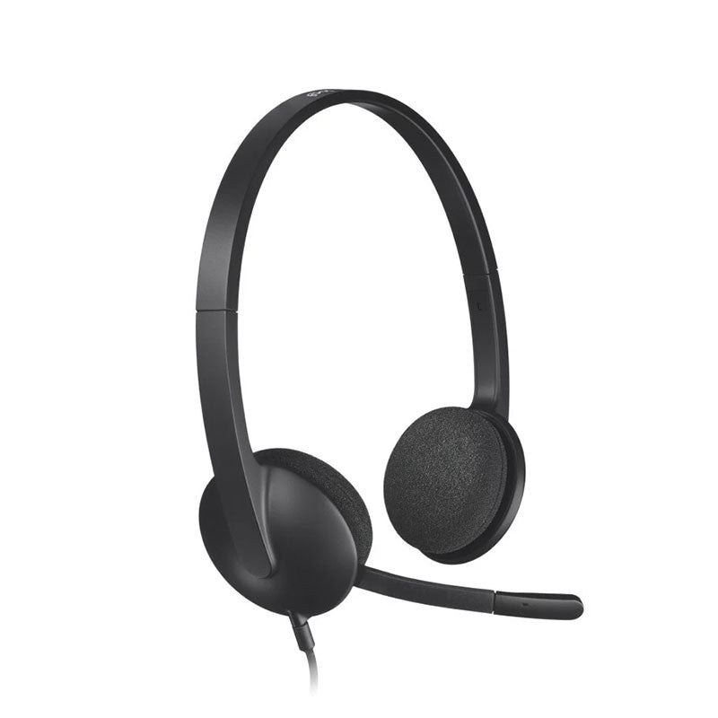 Auriculares Logitech H340 con Micrófono, Negro