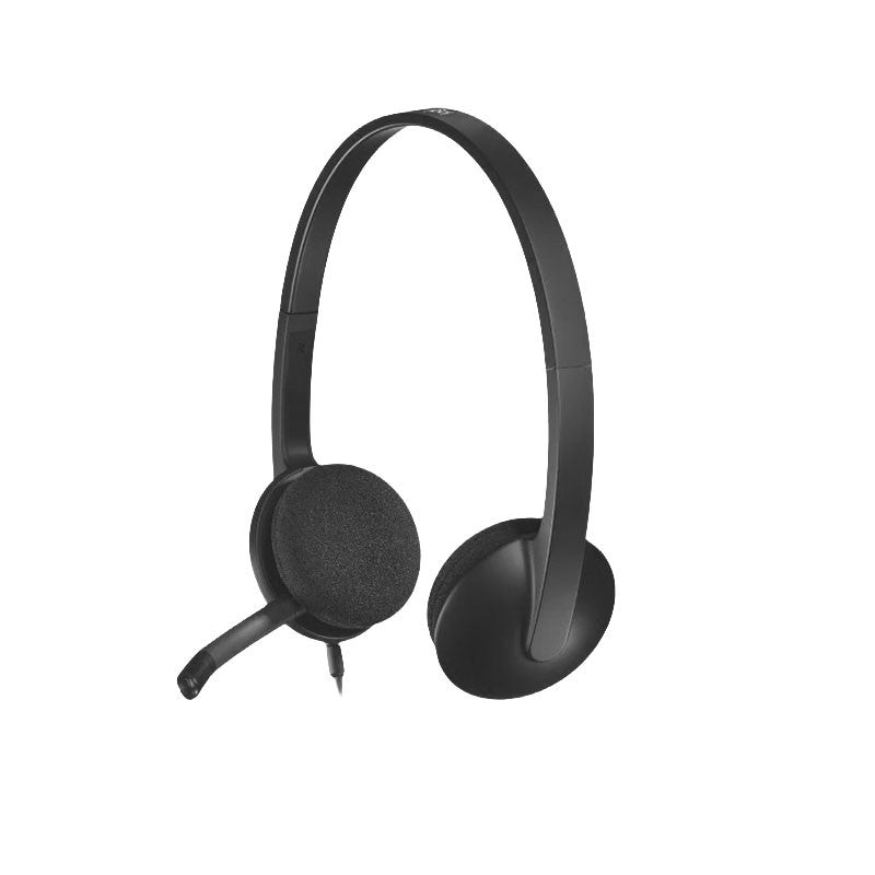 Auriculares Logitech H340 con Micrófono, Negro