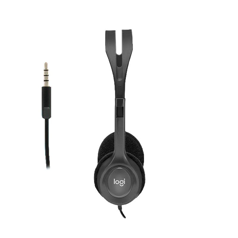 Auriculares Logitech H111 con Micrófono, Negro