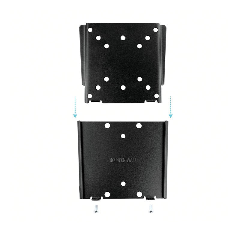 Monitor Soporte de pared Vesa TooQ para Pantallas 10"-27" LP1023F-B 50x50/75x75/100x100mm, Negro, Nuevo