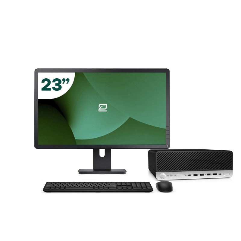 Pack HP 600 G4 SFF i5 8500 16GB SSD 512GB + LCD 23" + Tecl y Ratón Inalámbrico + WiFi