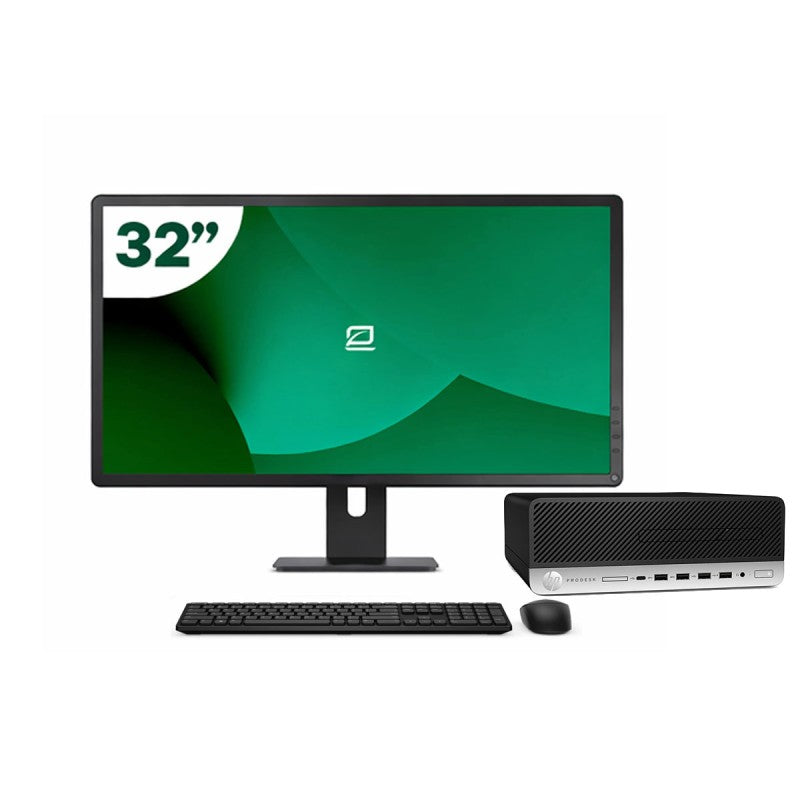 Pack HP 600 G4 SFF i5 8500 16GB SSD 512GB + LCD 32" + Tecl y Ratón Inalámbrico + WiFi
