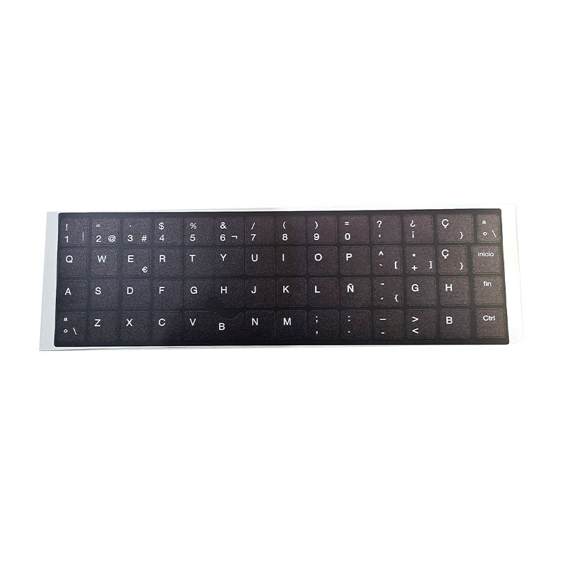 Kit Pegatinas Teclado Español Completo para HP, Vinilo Resistente con Fondo UV