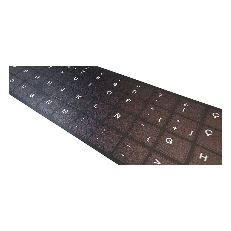 Kit Pegatinas Teclado Español Completo para HP, Vinilo Resistente con Fondo UV