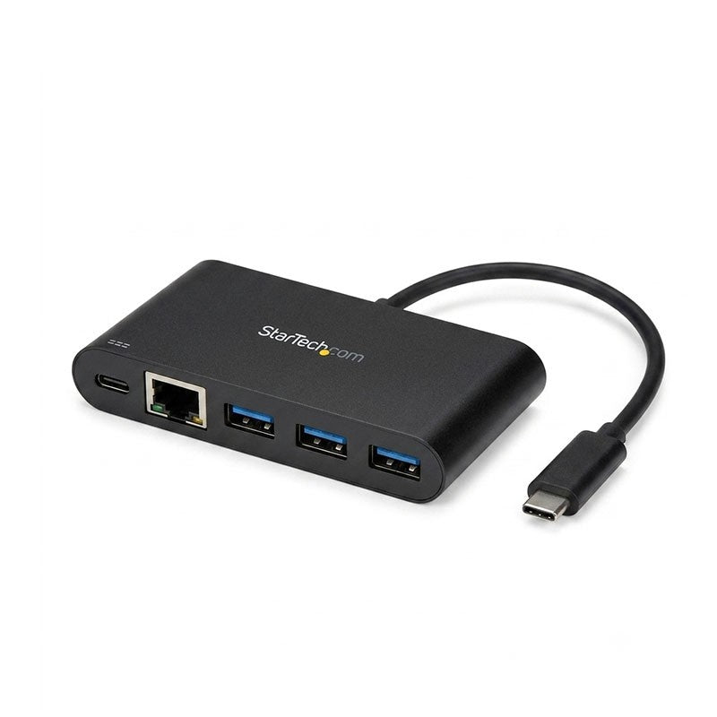 Adaptador Multipuertos StarTech USB Tipo C HUB 3x USB 3.0 1x RJ45 Ethernet y PD, Km0 Caja Original