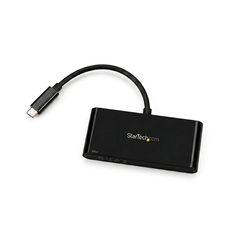 Adaptador Multipuertos StarTech USB Tipo C HUB 3x USB 3.0 1x RJ45 Ethernet y PD, Km0 Caja Original
