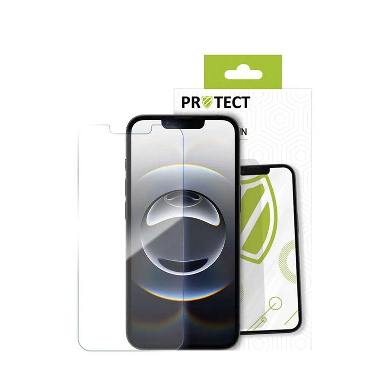 Cristal Templado PROTECT para Apple iPhone 13, 13 Pro, 14, 16e y 17e Transparente 9H