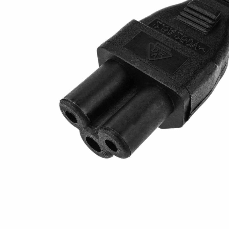 Cable de alimentación Schuko C5 UK de 3 clavijas, cable C5