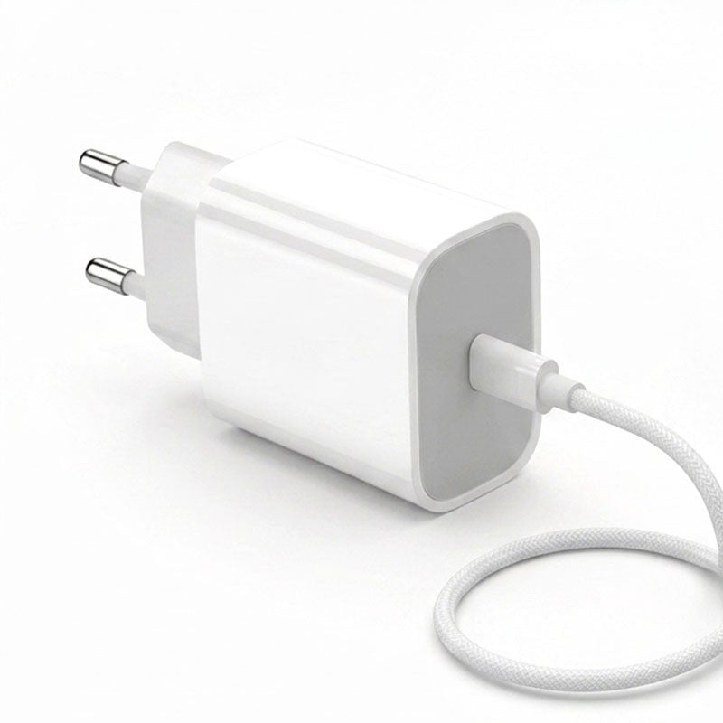 Cargador 20W USB-C + Cable Trenzado Tipo C