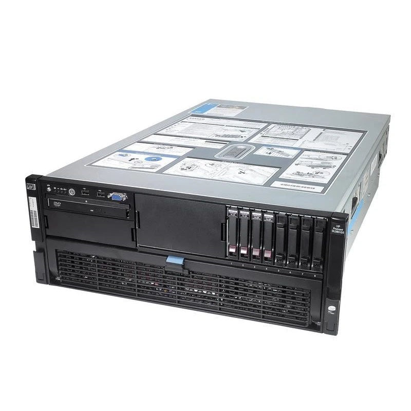 Servidor HP ProLiant DL580 G5, Dual Xeon E7320, RAM 12GB, A+