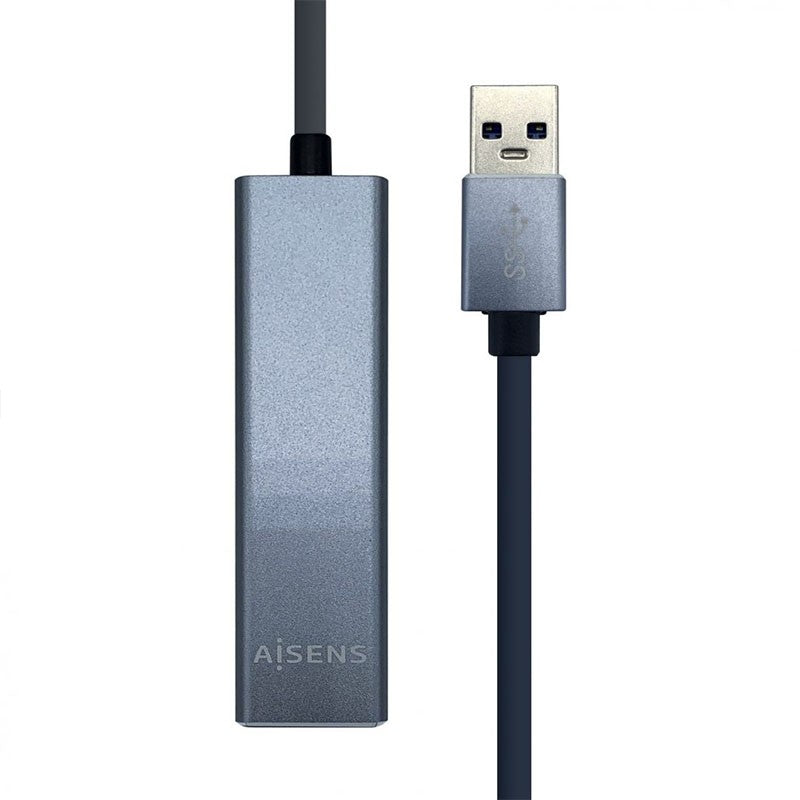 Conversor Aisens A106-0401 USB 3.0 a RJ45 Ethernet Gigabit 10/100/1000 MBPS + HUB 3xUSB-A 3.0