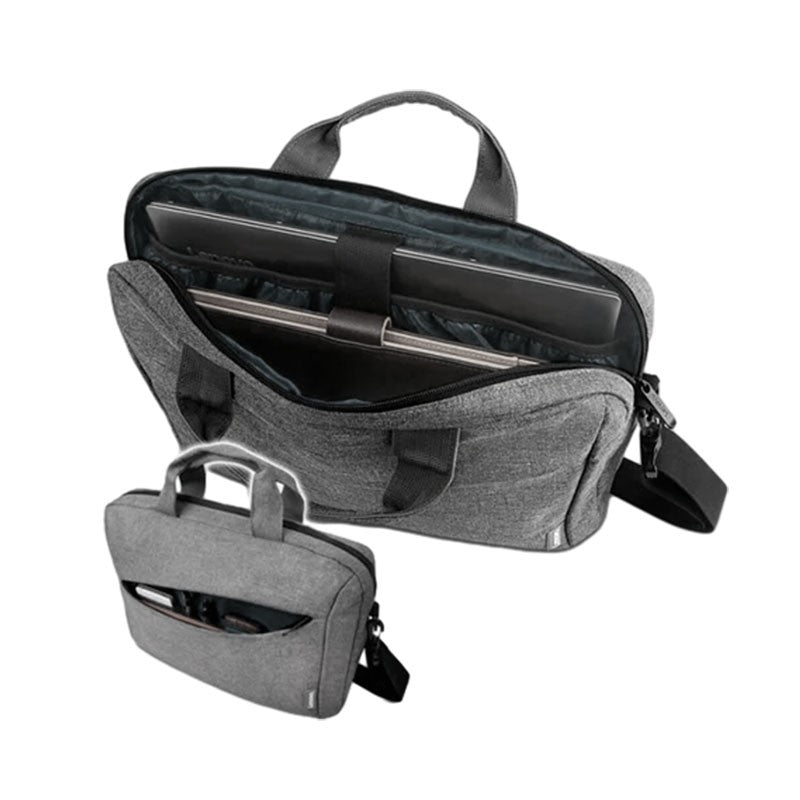 Maletín Portátil Lenovo Casual Toploader T210 hasta 15,6" Acolchado Resistente al Agua, Gris