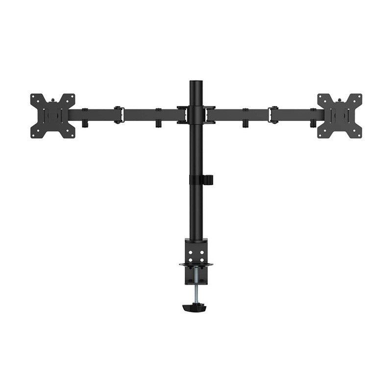 AISENS DT32TSR-279 Soporte de Mesa para 2 Monitores 17"-32" Eco Giratorio Inclinable 10Kg/Brazo, Nuevo