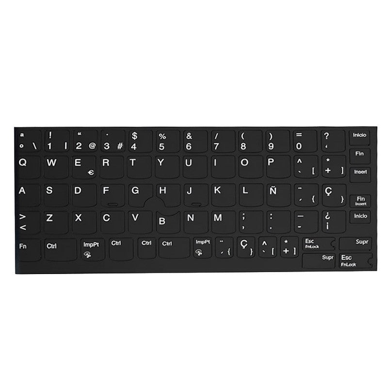 Kit Pegatinas Teclado Español Completo para Lenovo, Color Mate, Vinilo Resistente