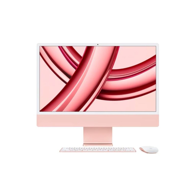 Apple iMac A2438 24" + Teclado Inglés (UK) y Ratón, M1 8 Cores, 16GB RAM, SSD 512GB, 4,5K, Rosa, A+