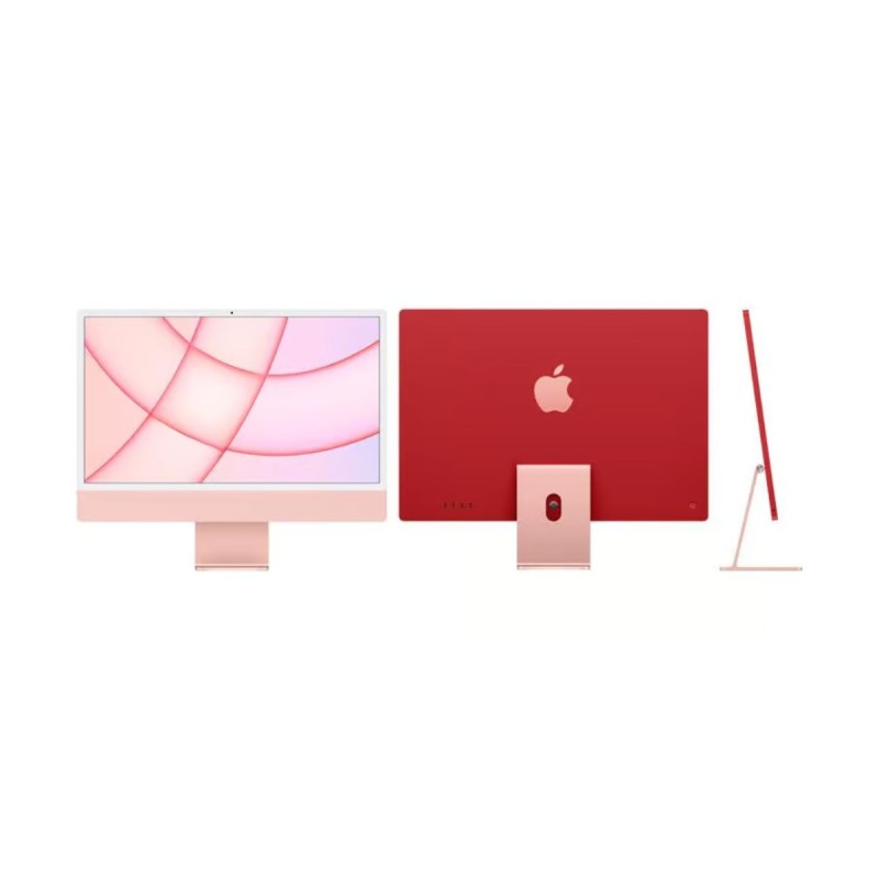 Apple iMac A2438 24" + Teclado Inglés (UK) y Ratón, M1 8 Cores, 16GB RAM, SSD 512GB, 4,5K, Rosa, A+
