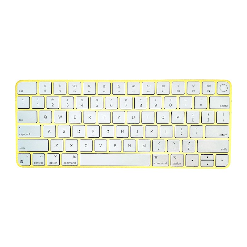 Apple Magic Keyboard A2449 Inglés (UK), 2021, Touch ID, Amarillo, A+