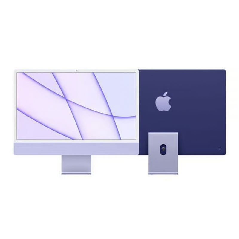 Apple iMac A2438 24" + Teclado Inglés (UK) y Ratón, M1 8 Cores, 16GB RAM, SSD 512GB, 4,5K, Púrpura, A+