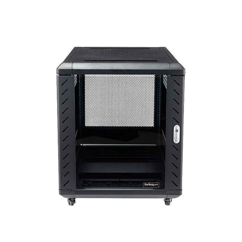 StarTech Armario Rack Cerrado 12U 36" para Servidores y Redes, Negro